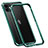 Luxury Aluminum Metal Frame Cover Case T02 for Apple iPhone 12 Green