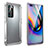 Luxury Aluminum Metal Frame Cover Case T02 for Huawei P40 Silver