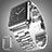 Luxury Aluminum Metal Frame Cover for Apple iWatch 2 38mm Silver