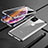 Luxury Aluminum Metal Frame Mirror Cover Case 360 Degrees for Apple iPhone 11 Silver