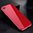 Luxury Aluminum Metal Frame Mirror Cover Case 360 Degrees for Apple iPhone 7 Red
