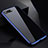 Luxury Aluminum Metal Frame Mirror Cover Case 360 Degrees for Apple iPhone 8 Plus Blue