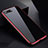 Luxury Aluminum Metal Frame Mirror Cover Case 360 Degrees for Apple iPhone 8 Plus Red