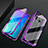 Luxury Aluminum Metal Frame Mirror Cover Case 360 Degrees for Huawei Enjoy 10 Plus Purple