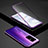 Luxury Aluminum Metal Frame Mirror Cover Case 360 Degrees for Huawei Honor 30 Purple