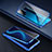 Luxury Aluminum Metal Frame Mirror Cover Case 360 Degrees for Huawei Honor X10 5G Blue