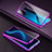 Luxury Aluminum Metal Frame Mirror Cover Case 360 Degrees for Huawei Honor X10 5G Purple