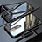 Luxury Aluminum Metal Frame Mirror Cover Case 360 Degrees for Huawei Mate 20 Lite Black