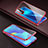 Luxury Aluminum Metal Frame Mirror Cover Case 360 Degrees for Huawei Nova 7 5G Red