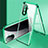 Luxury Aluminum Metal Frame Mirror Cover Case 360 Degrees for Huawei Nova Y70 Plus Green