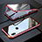 Luxury Aluminum Metal Frame Mirror Cover Case 360 Degrees for Huawei P Smart Z Red