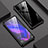 Luxury Aluminum Metal Frame Mirror Cover Case 360 Degrees for Huawei P30 Lite XL Black