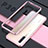 Luxury Aluminum Metal Frame Mirror Cover Case 360 Degrees for Huawei P30 Rose Gold