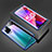 Luxury Aluminum Metal Frame Mirror Cover Case 360 Degrees for OnePlus Nord N200 5G Blue