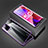 Luxury Aluminum Metal Frame Mirror Cover Case 360 Degrees for OnePlus Nord N200 5G Purple