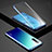 Luxury Aluminum Metal Frame Mirror Cover Case 360 Degrees for Oppo Find X2 Lite Blue
