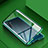 Luxury Aluminum Metal Frame Mirror Cover Case 360 Degrees for Oppo K5 Green