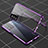 Luxury Aluminum Metal Frame Mirror Cover Case 360 Degrees for Oppo K9S 5G Purple