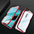 Luxury Aluminum Metal Frame Mirror Cover Case 360 Degrees for Oppo Reno2 Z Red