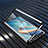 Luxury Aluminum Metal Frame Mirror Cover Case 360 Degrees for Oppo Reno4 Z 5G Black