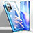 Luxury Aluminum Metal Frame Mirror Cover Case 360 Degrees for Oppo Reno5 Pro 5G Blue