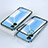 Luxury Aluminum Metal Frame Mirror Cover Case 360 Degrees for Realme V20 5G Green