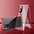 Luxury Aluminum Metal Frame Mirror Cover Case 360 Degrees for Realme V23 5G Red