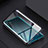 Luxury Aluminum Metal Frame Mirror Cover Case 360 Degrees for Realme XT Black