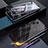 Luxury Aluminum Metal Frame Mirror Cover Case 360 Degrees for Samsung Galaxy Note 10 Plus 5G Black