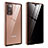 Luxury Aluminum Metal Frame Mirror Cover Case 360 Degrees for Samsung Galaxy Note 20 5G Bronze