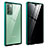 Luxury Aluminum Metal Frame Mirror Cover Case 360 Degrees for Samsung Galaxy Note 20 5G Green