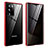 Luxury Aluminum Metal Frame Mirror Cover Case 360 Degrees for Samsung Galaxy Note 20 Ultra 5G Red