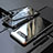 Luxury Aluminum Metal Frame Mirror Cover Case 360 Degrees for Samsung Galaxy Note 8 Duos N950F