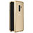 Luxury Aluminum Metal Frame Mirror Cover Case 360 Degrees for Samsung Galaxy S9 Plus Gold