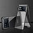 Luxury Aluminum Metal Frame Mirror Cover Case 360 Degrees for Vivo iQOO 9 5G Black