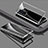 Luxury Aluminum Metal Frame Mirror Cover Case 360 Degrees for Vivo Y50 Silver