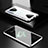Luxury Aluminum Metal Frame Mirror Cover Case 360 Degrees for Xiaomi Black Shark 3 Silver