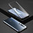 Luxury Aluminum Metal Frame Mirror Cover Case 360 Degrees for Xiaomi Mi 10 Pro Black