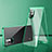 Luxury Aluminum Metal Frame Mirror Cover Case 360 Degrees for Xiaomi Redmi Note 10 5G Green