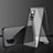 Luxury Aluminum Metal Frame Mirror Cover Case 360 Degrees for Xiaomi Redmi Note 11 Pro 4G Black