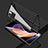 Luxury Aluminum Metal Frame Mirror Cover Case 360 Degrees for Xiaomi Redmi Note 11 Pro+ Plus 5G Black