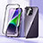 Luxury Aluminum Metal Frame Mirror Cover Case 360 Degrees LK1 for Apple iPhone 14