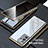 Luxury Aluminum Metal Frame Mirror Cover Case 360 Degrees LK1 for Samsung Galaxy Note 20 Ultra 5G Gold