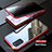 Luxury Aluminum Metal Frame Mirror Cover Case 360 Degrees LK1 for Samsung Galaxy S20 Plus 5G Red