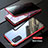 Luxury Aluminum Metal Frame Mirror Cover Case 360 Degrees LK1 for Samsung Galaxy S20 Red