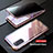 Luxury Aluminum Metal Frame Mirror Cover Case 360 Degrees LK1 for Samsung Galaxy S20 Rose Gold