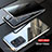 Luxury Aluminum Metal Frame Mirror Cover Case 360 Degrees LK1 for Samsung Galaxy S20 Ultra 5G Silver