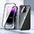 Luxury Aluminum Metal Frame Mirror Cover Case 360 Degrees LK2 for Apple iPhone 14 Pro Max