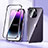 Luxury Aluminum Metal Frame Mirror Cover Case 360 Degrees LK2 for Apple iPhone 14 Pro Max