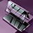 Luxury Aluminum Metal Frame Mirror Cover Case 360 Degrees LK2 for Samsung Galaxy Note 20 5G Purple